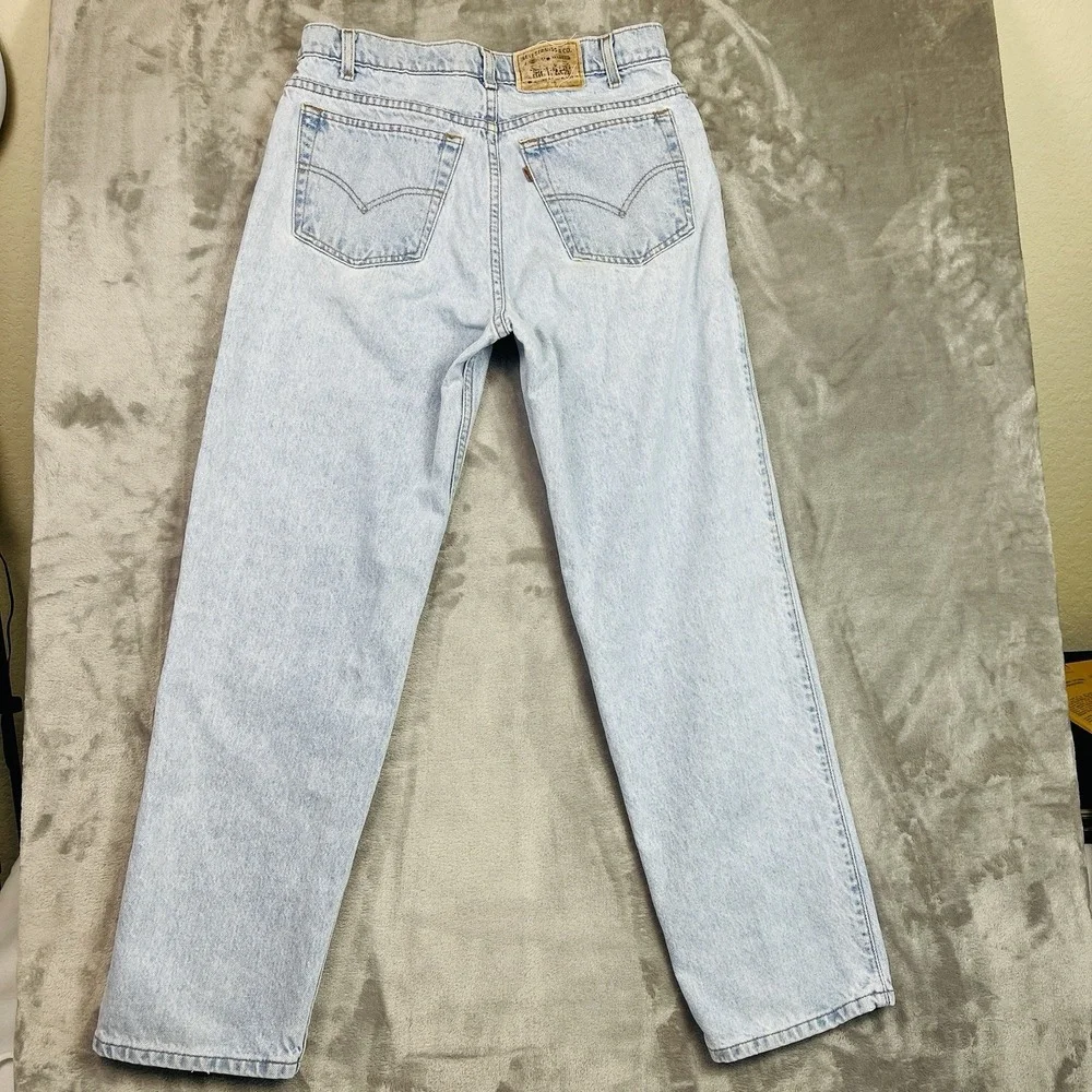 Vintage Mens Levis Jeans Relaxes Fit 540‎ 34x30 Light Faded Blue